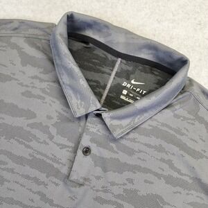 Nike Dri-Fit Camo Golf Polo Shirt Mens 4XL‎ Gray